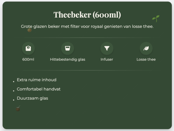 Theekan (600ml) – met infuser