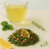 WeerstandWonder thee als citrusachtige blend in frisse, opwekkende setting